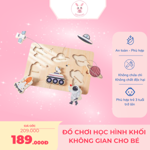 Đồ chơi học hình khối không gian cho bé