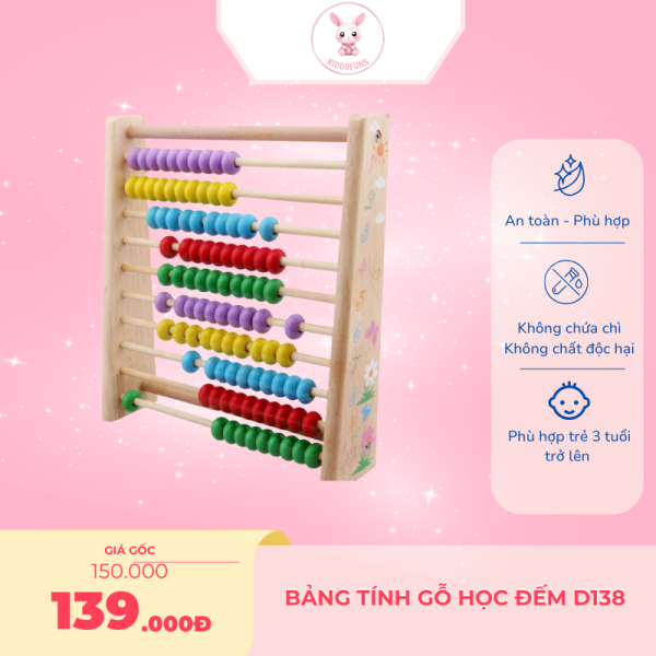 Bảng tính gỗ học đếm D138