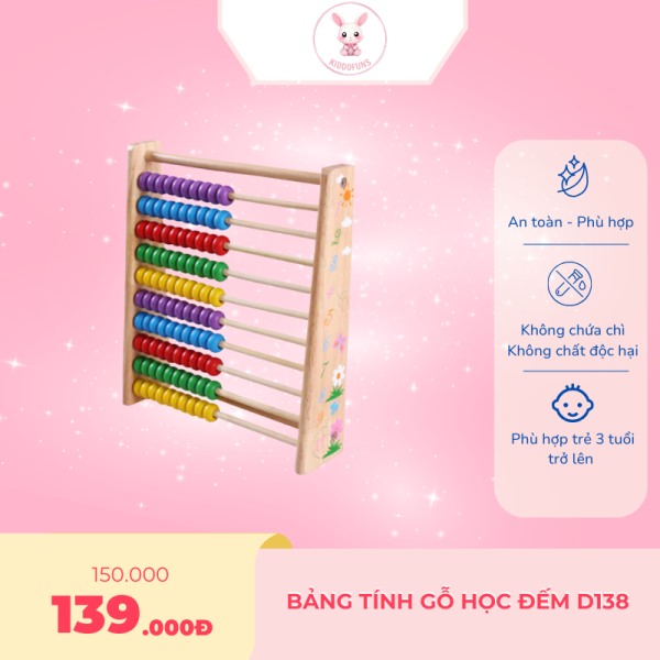 Bảng tính gỗ học đếm D138 - Ảnh 3