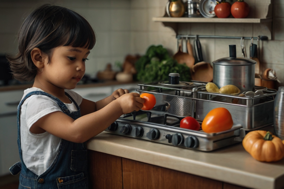 Bộ đồ chơi nấu ăn mini thật giúp bé yêu thích công việc nấu nướng