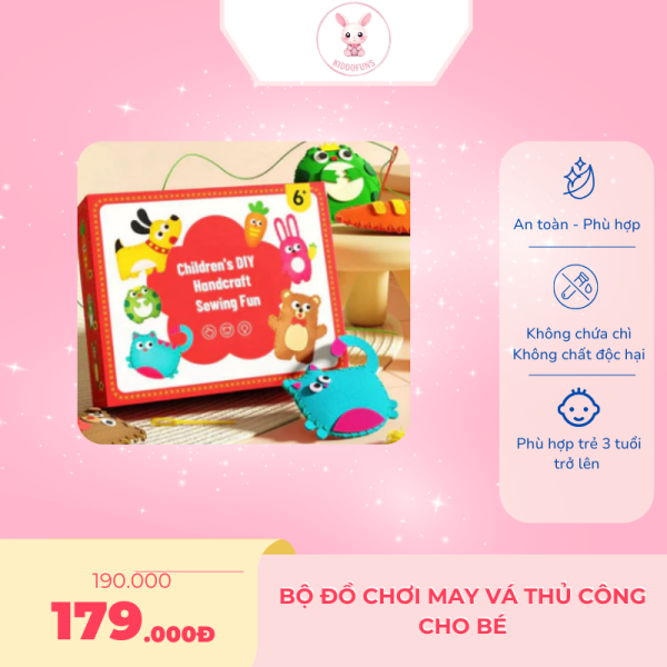 Bộ Đồ Chơi May Vá Thủ Công Cho Bé