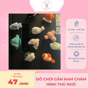 Đồ chơi gắn nam châm hình thú nhỏ cho bé