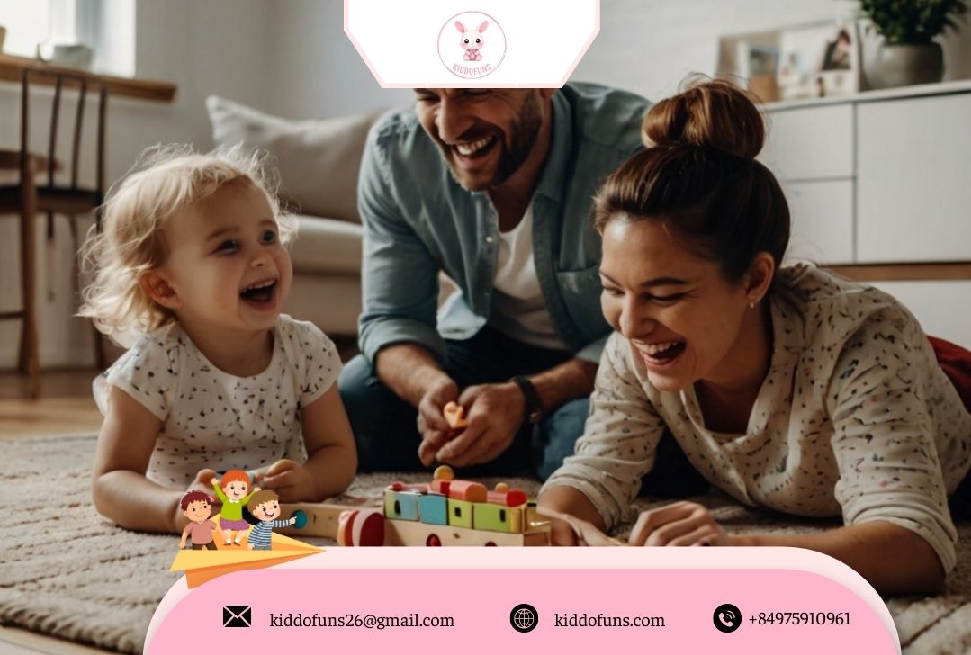  Cha mẹ cùng bé chơi đồ chơi giáo dục 
