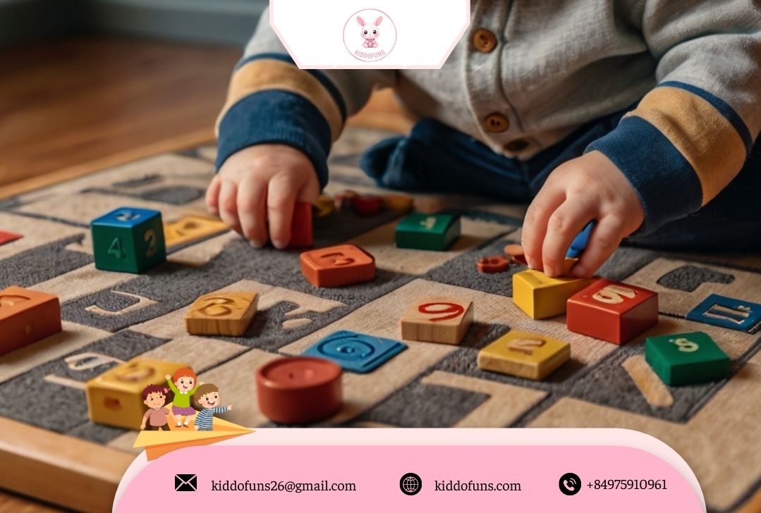  Bé chơi đồ chơi giáo dục đếm số 