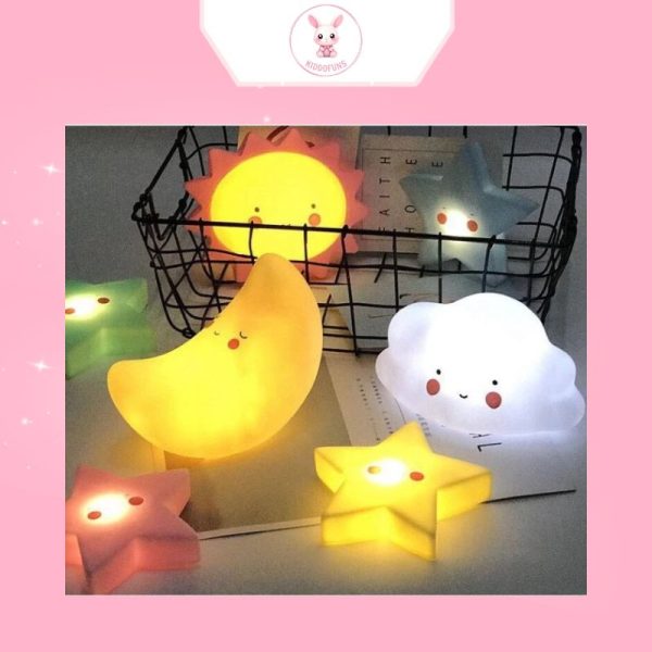 Đồ chơi đèn hình thú cho bé, đèn ngủ led silicon để bàn siêu cute - Ảnh 4