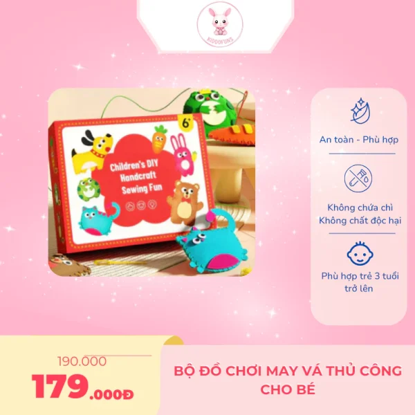 Bộ Đồ Chơi May Vá Thủ Công Cho Bé - Ảnh 2