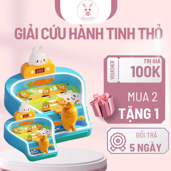 Đồ Chơi Trò Chơi Giải Cứu Hành Tinh Thỏ Có Đèn Và Nhạc CHAMPION GAMES HG18231001 - Ảnh 2