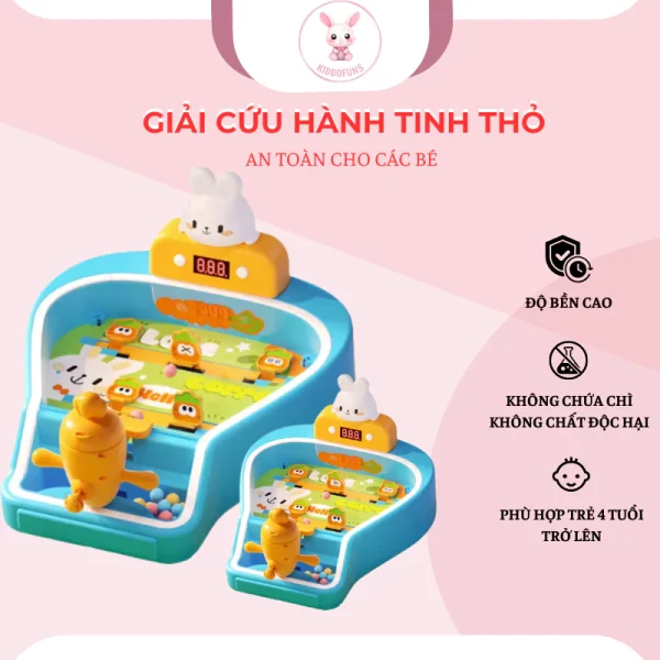 Đồ Chơi Trò Chơi Giải Cứu Hành Tinh Thỏ Có Đèn Và Nhạc CHAMPION GAMES HG18231001 - Ảnh 3