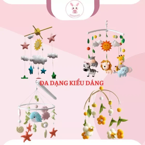 Đồ chơi treo nôi nhiều màu sắc và kiểu dáng, kích thích thị giác cho bé - Ảnh 4