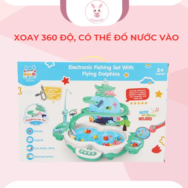 Đồ chơi câu cá-Cá Heo biết bay ngộ nghĩnh PEEK A BOO PAB027 - Ảnh 2