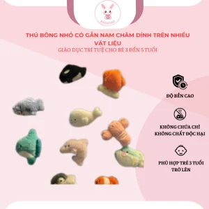 Đồ chơi gắn nam châm hình thú nhỏ cho bé