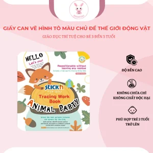 Giấy Can Vẽ Hình Tô Màu Chủ Đề Thế Giới Động Vật