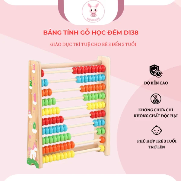 Bảng tính gỗ học đếm D138